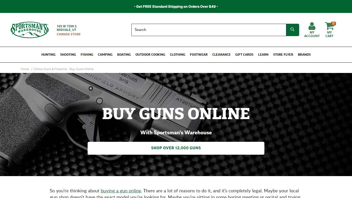 Online Guns & Firearms - Buy Guns Online | Sportsman's Warehouse